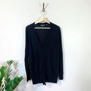 Vince Light weight Black Cardigan Wool V-neck